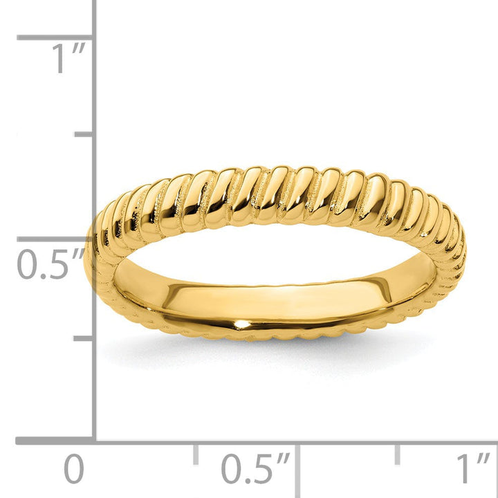 Sterling Silver Gold-Plated Ring