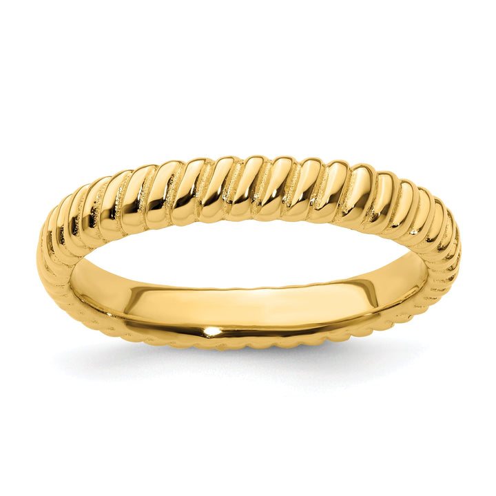 Sterling Silver Gold-Plated Ring