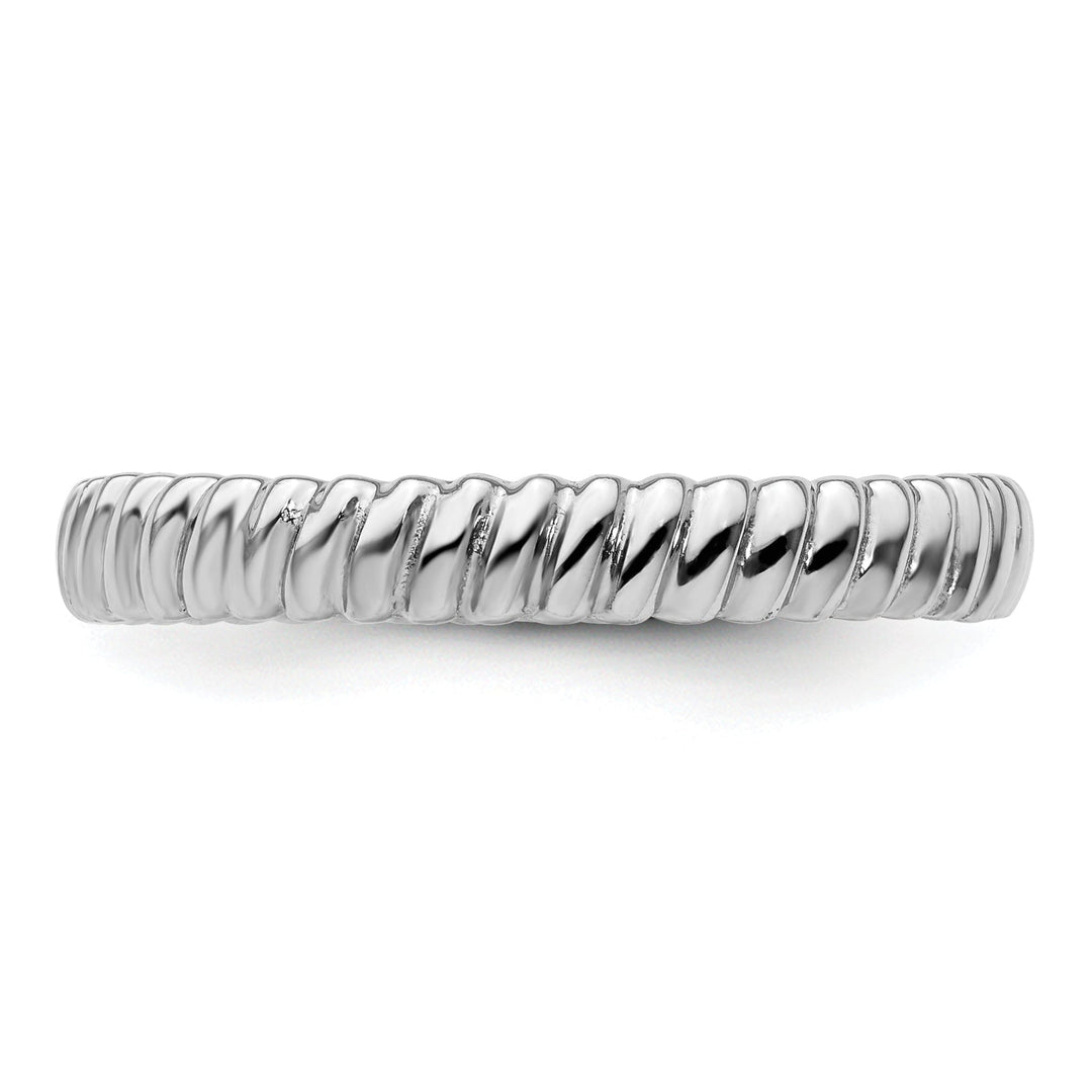 Sterling Silver Rhodium Ring