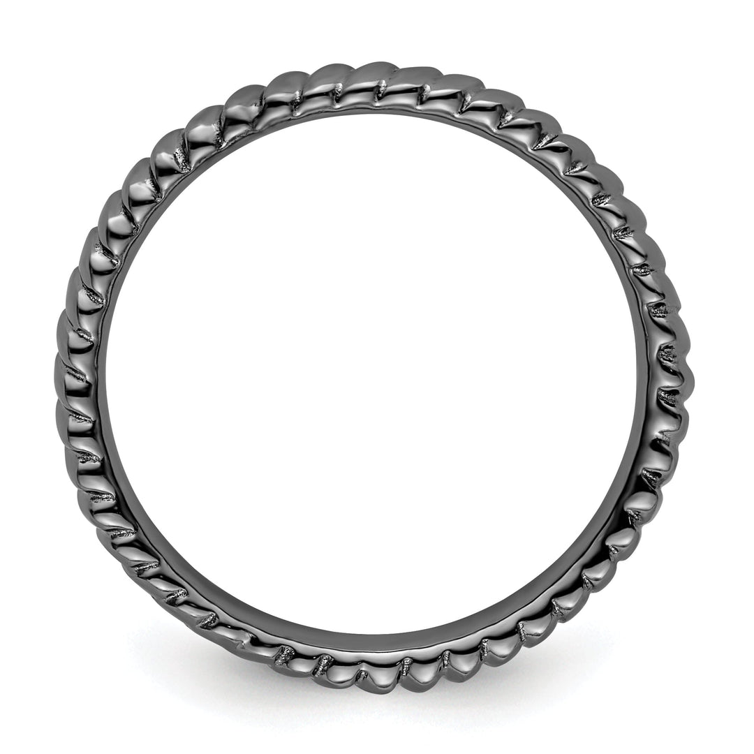Sterling Silver Black-Plated Ring