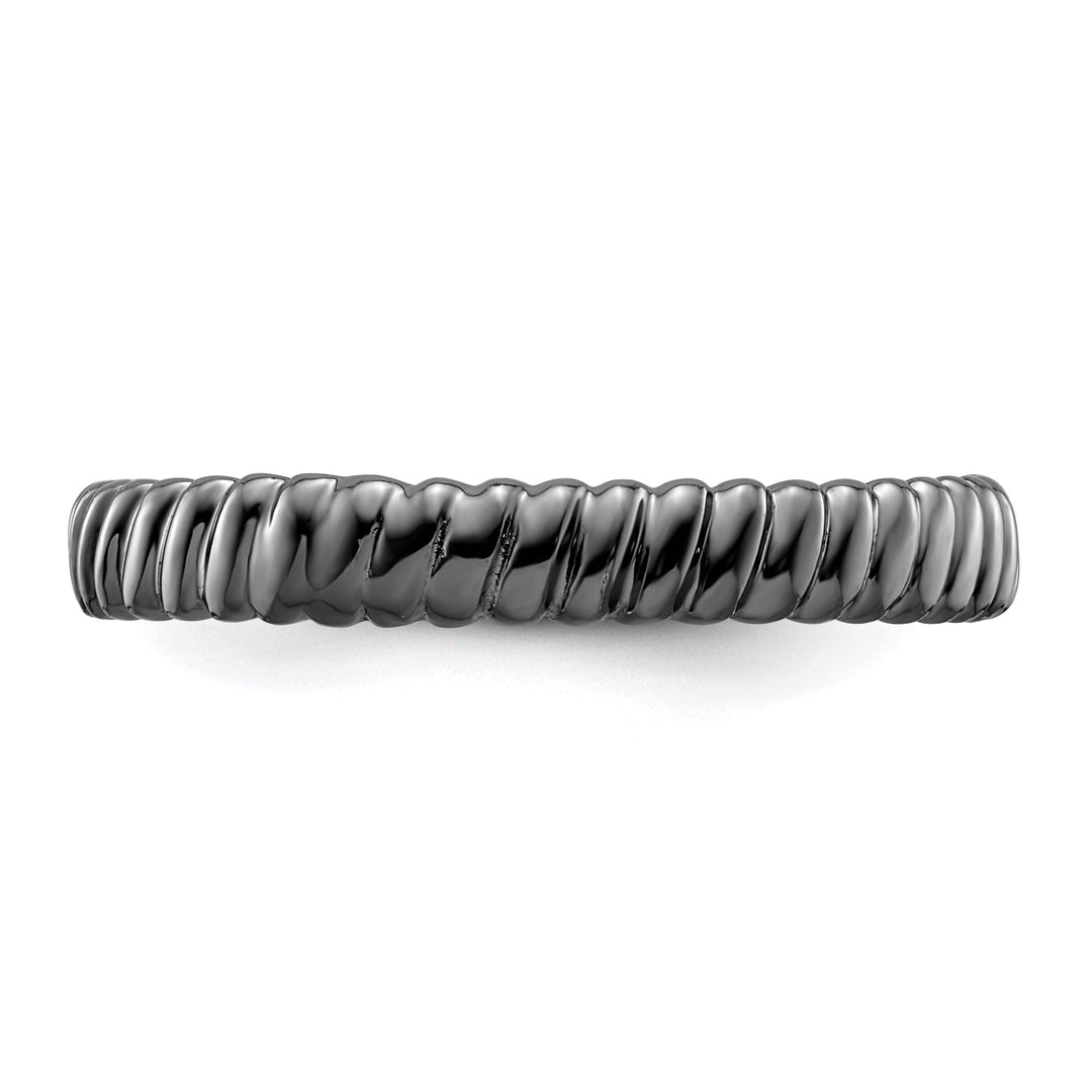 Sterling Silver Black-Plated Ring