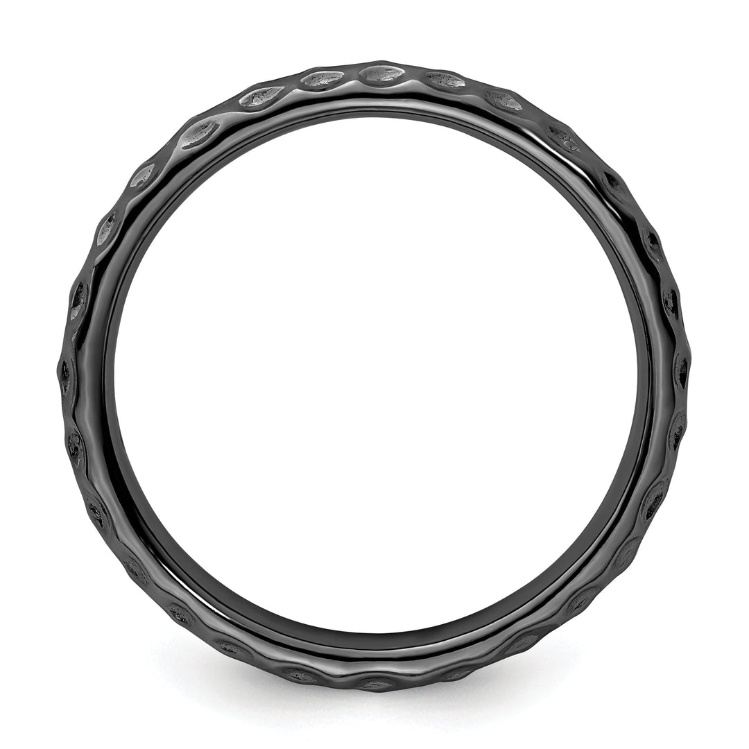 Sterling Silver Black-Plated Ring