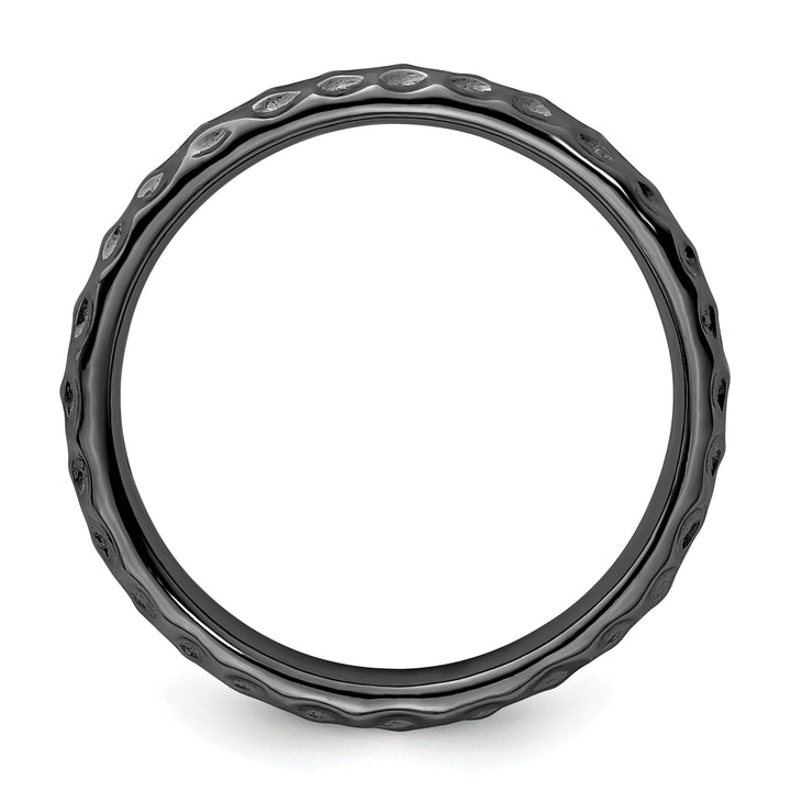 Sterling Silver Black-Plated Ring