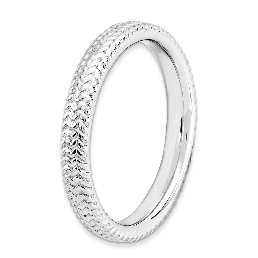 Sterling Silver Rhodium Ring