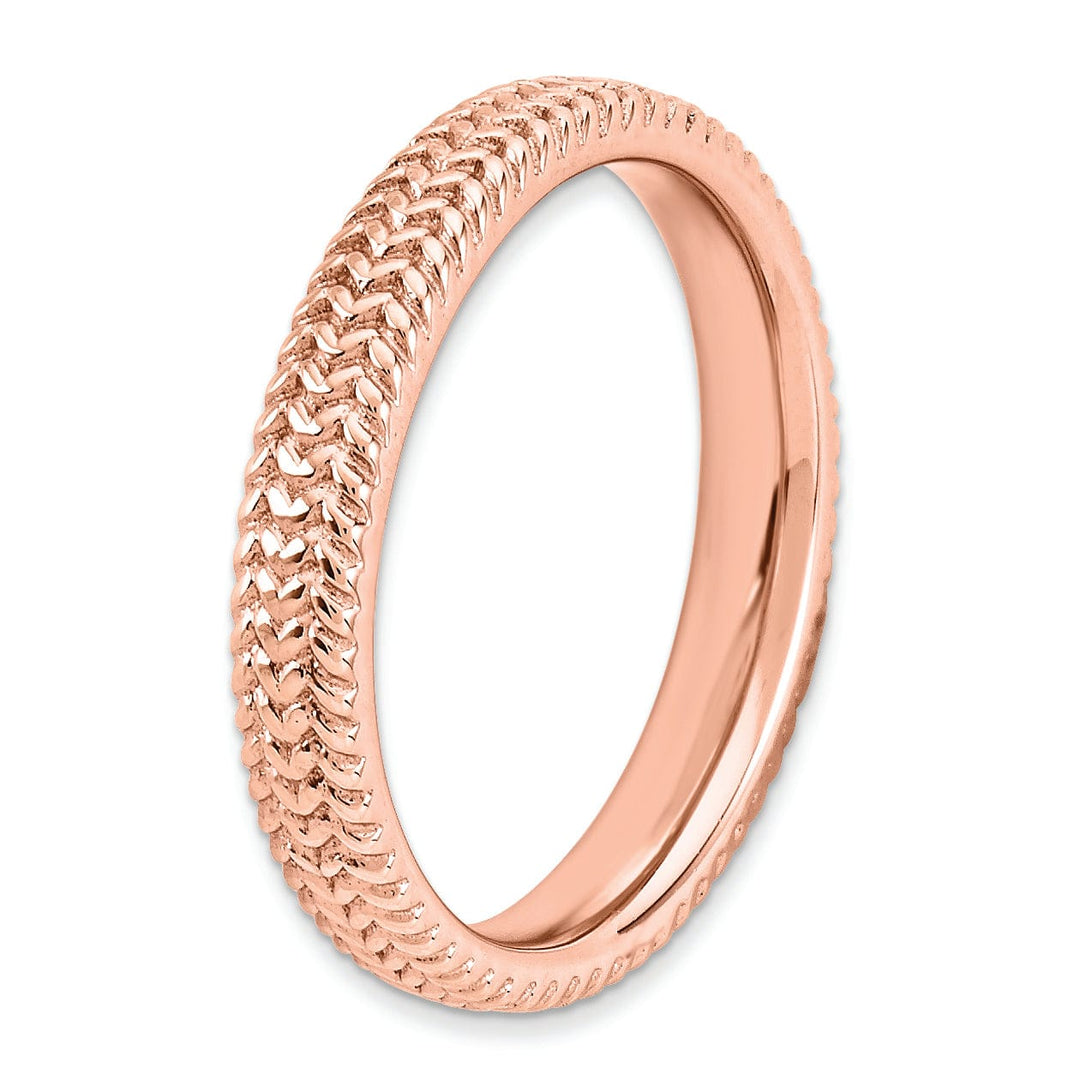 Sterling Silver Pink-Plated Ring