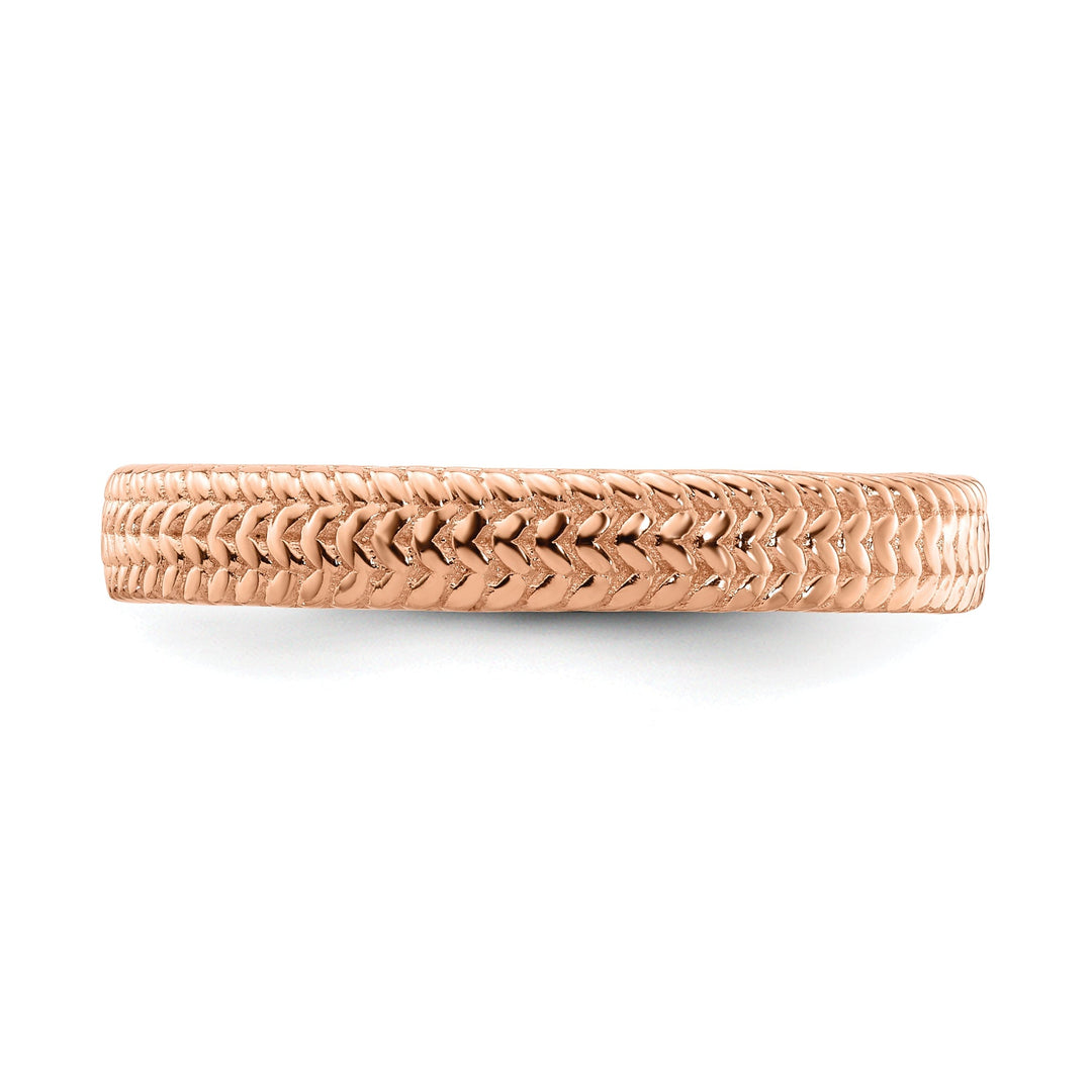 Sterling Silver Pink-Plated Ring