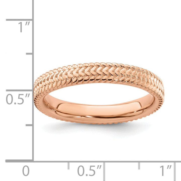 Sterling Silver Pink-Plated Ring