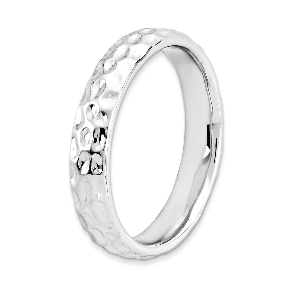 Sterling Silver Rhodium Ring