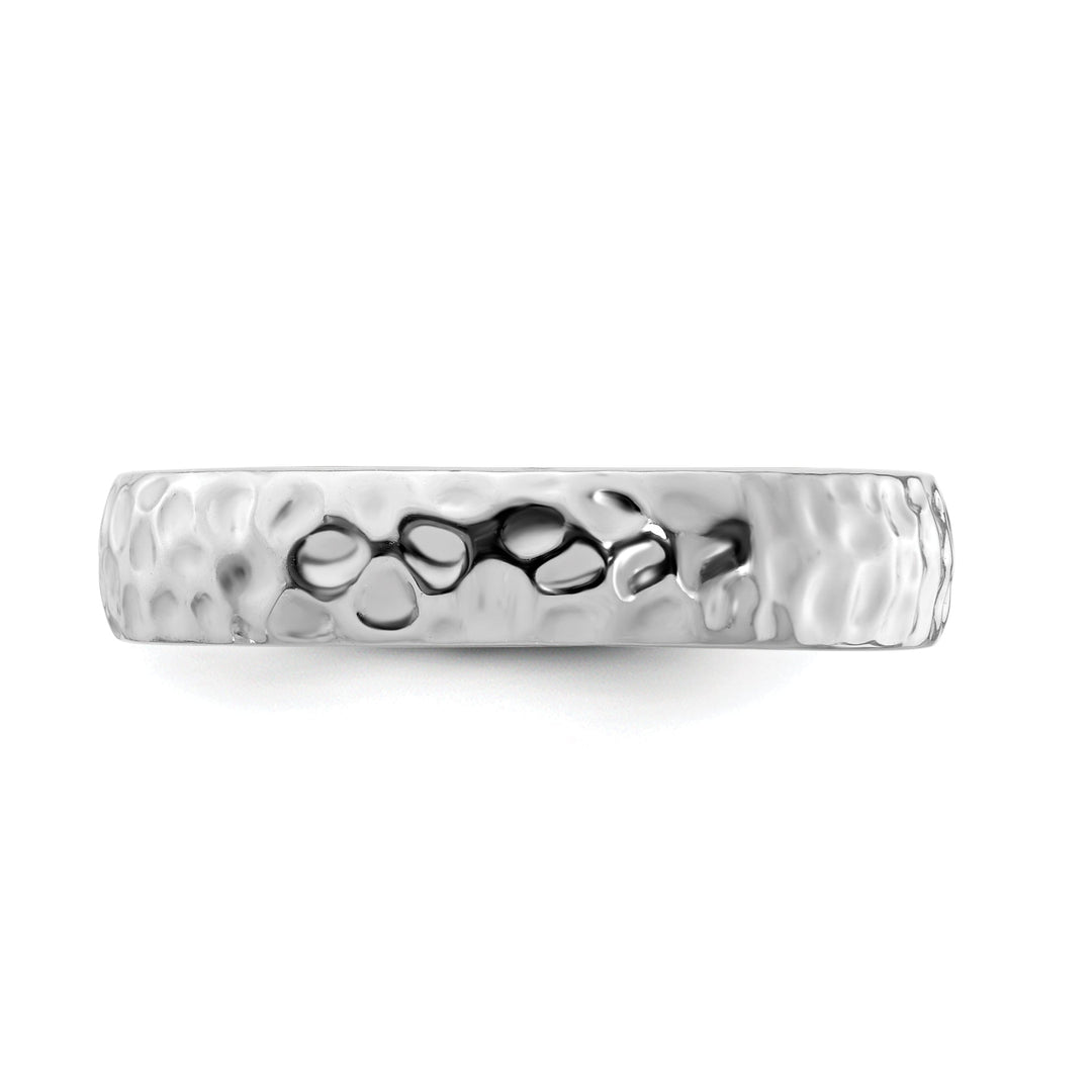 Sterling Silver Rhodium Ring