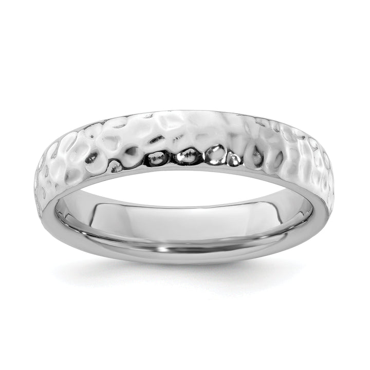 Sterling Silver Rhodium Ring