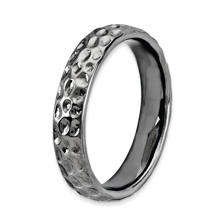 Sterling Silver Black-Plated Ring