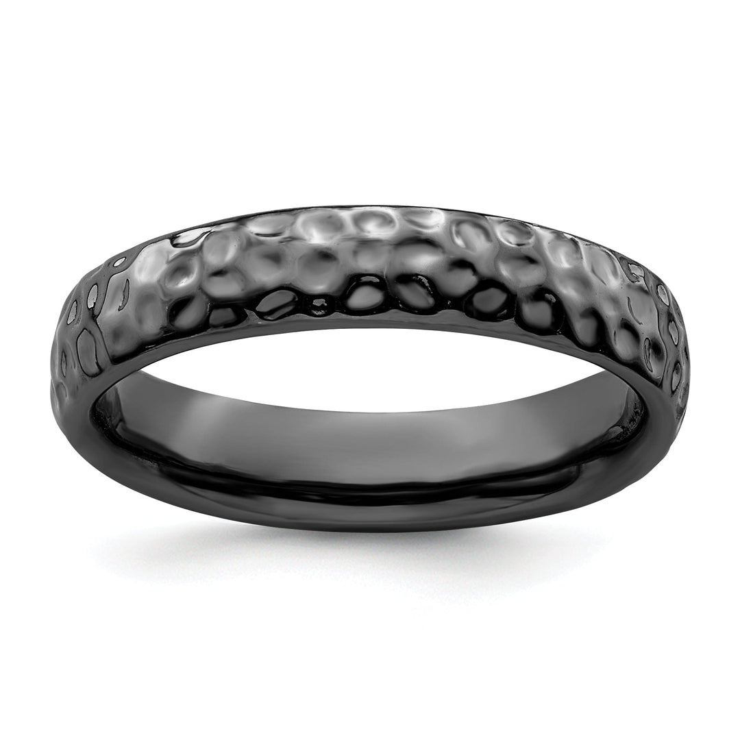 Sterling Silver Black-Plated Ring