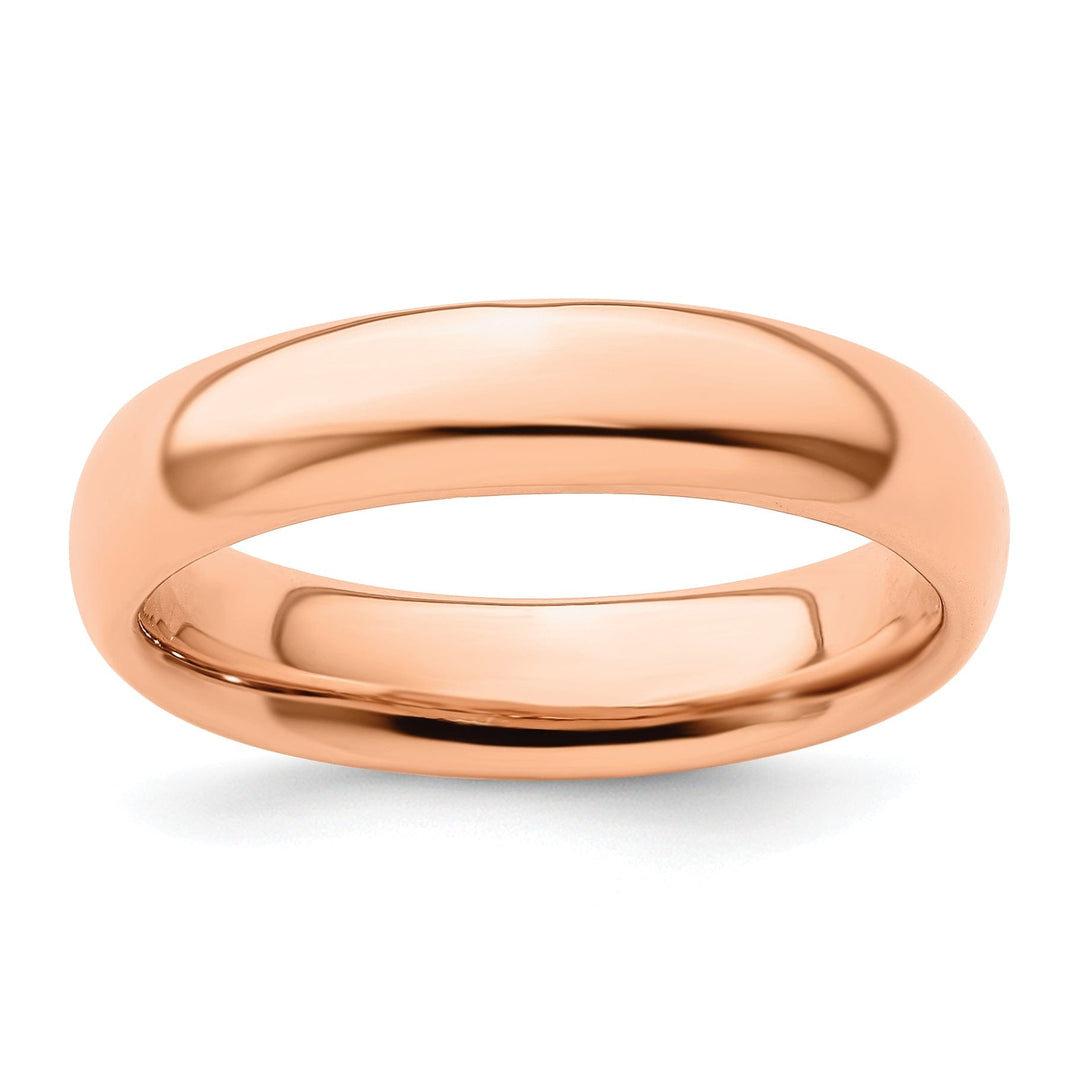 Sterling Silver Pink-Plated Polished Ring