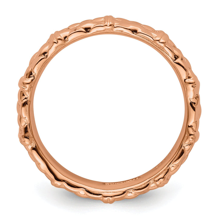 Sterling Silver Pink-Plated Ring