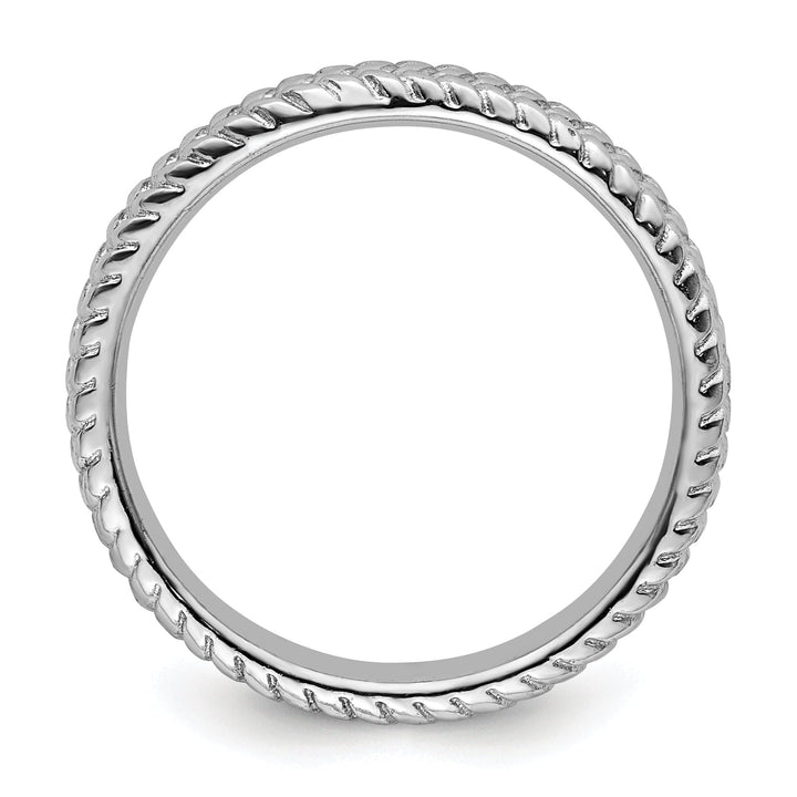 Sterling Silver Rhodium Ring