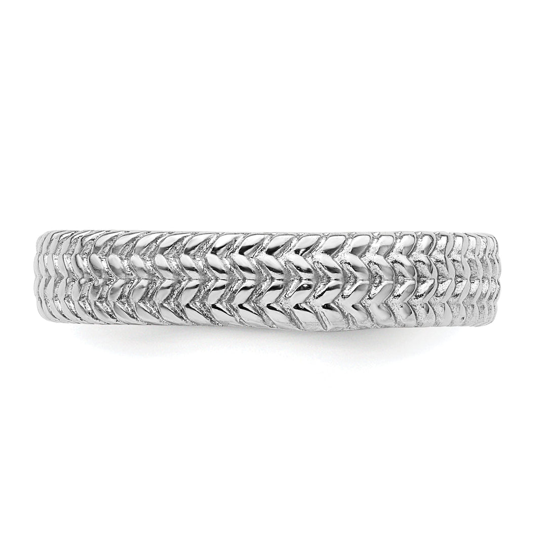 Sterling Silver Rhodium Ring