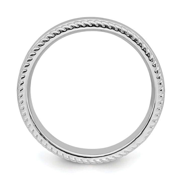 Sterling Silver Rhodium Ring