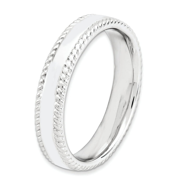 Sterling Silver Rhodium Ring