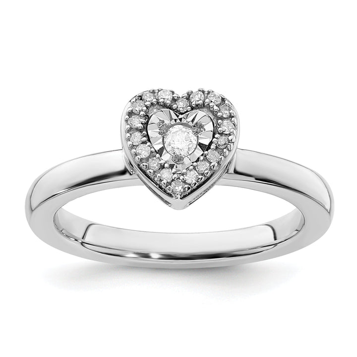 Sterling Silver Stackable Expressions Diamond Ring