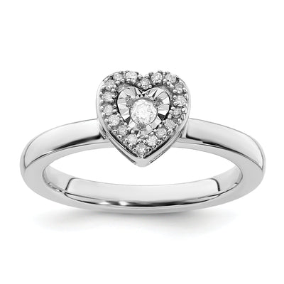 Sterling Silver Stackable Expressions Diamond Ring at $ 119.46 only from Jewelryshopping.com
