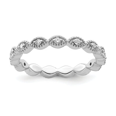 Sterling Silver Stackable Expressions Diamond Ring at $ 131.2 only from Jewelryshopping.com