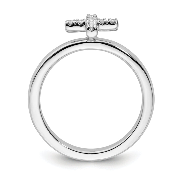 Sterling Silver Stackable Expressions Diamond Ring