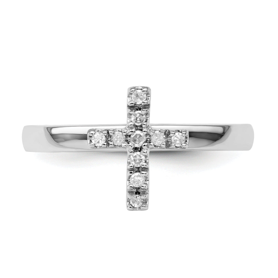 Sterling Silver Stackable Expressions Diamond Ring