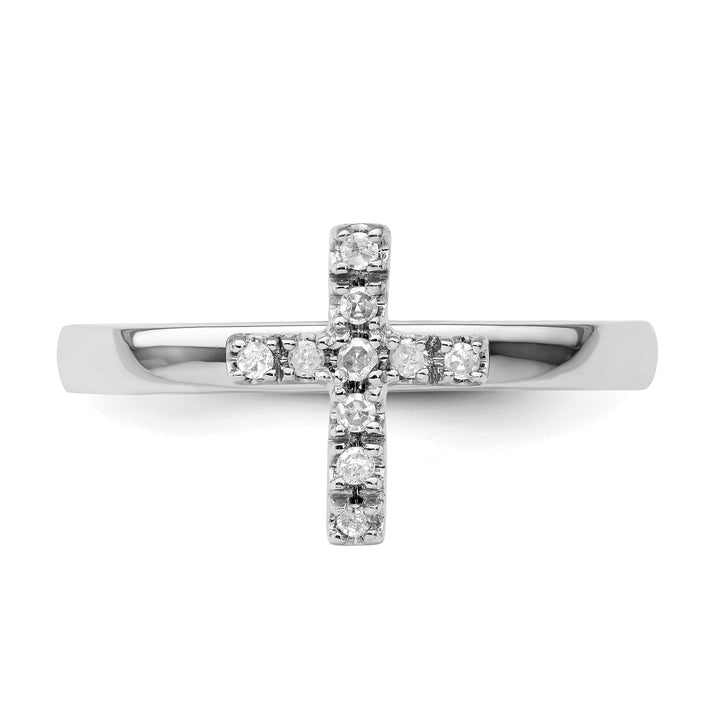 Sterling Silver Stackable Expressions Diamond Ring