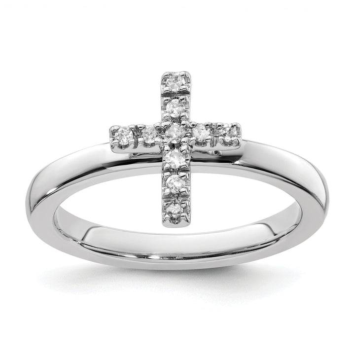 Sterling Silver Stackable Expressions Diamond Ring