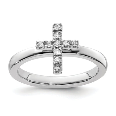 Sterling Silver Stackable Expressions Diamond Ring at $ 94.02 only from Jewelryshopping.com