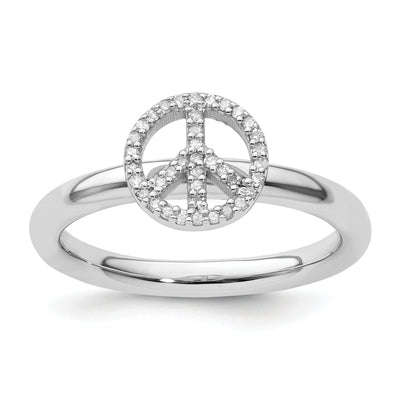 Sterling Silver Stackable Expressions Diamond Ring at $ 113.66 only from Jewelryshopping.com
