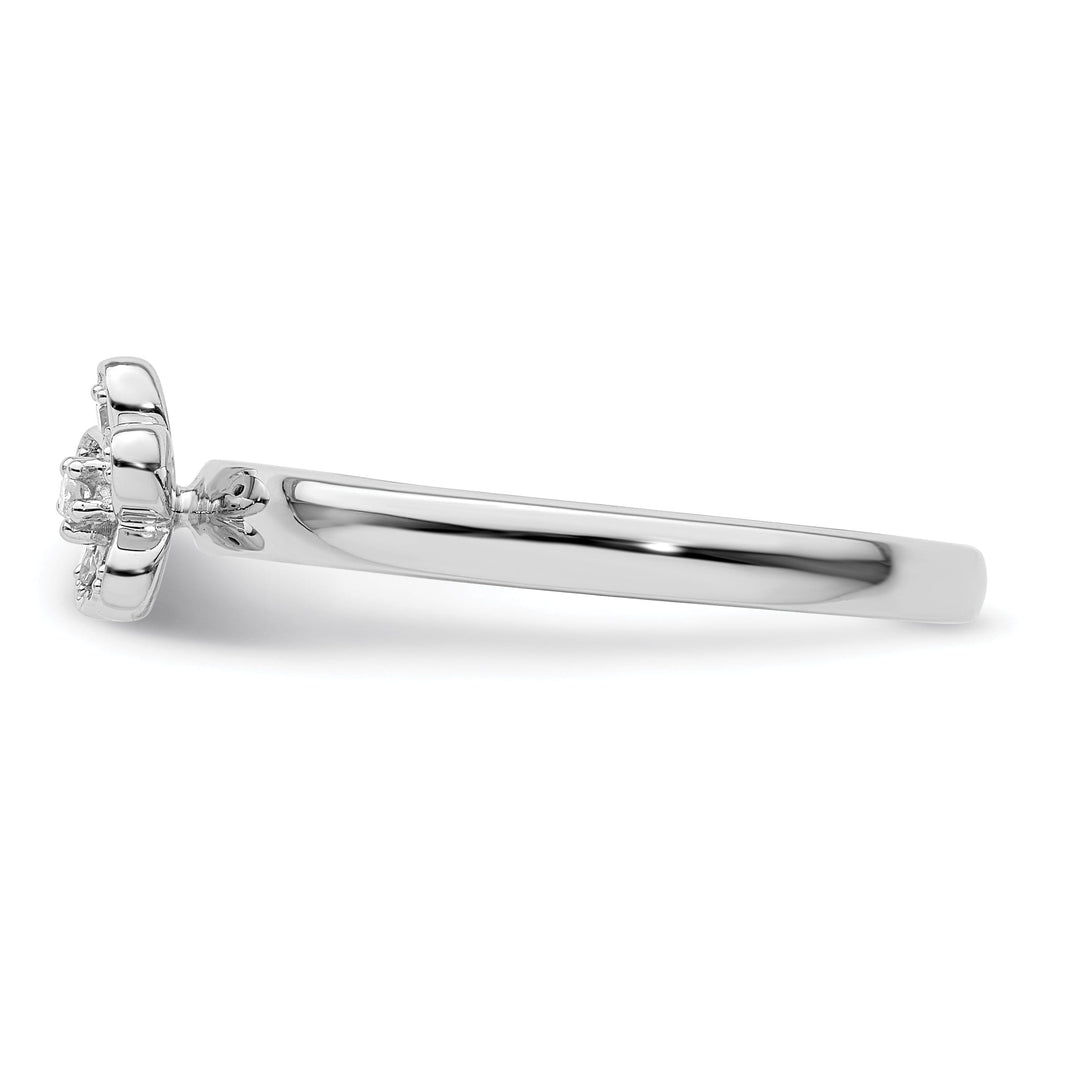 Sterling Silver Stackable Expressions Diamond Ring