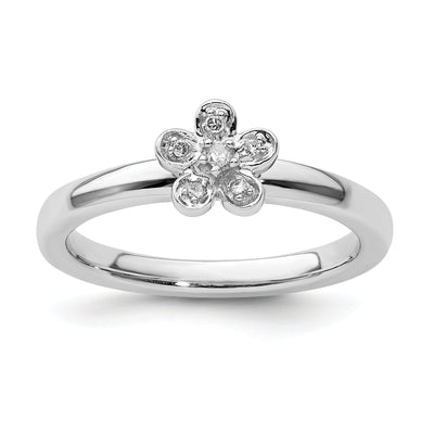 Sterling Silver Stackable Expressions Diamond Ring at $ 56.5 only from Jewelryshopping.com