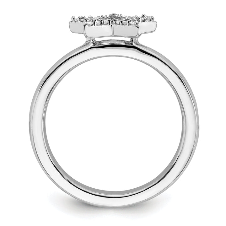 Sterling Silver Stackable Expressions Diamond Ring