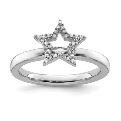 Sterling Silver Stackable Expressions Diamond Ring at $ 101.92 only from Jewelryshopping.com