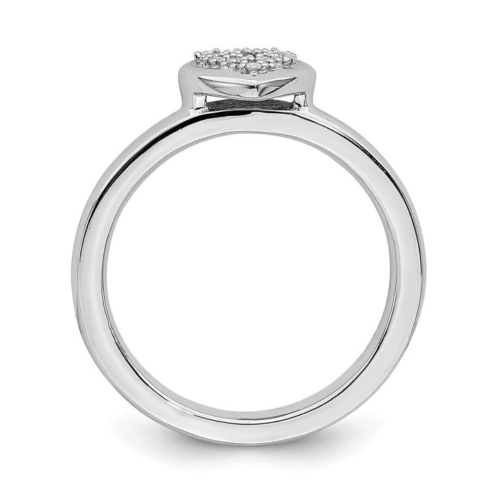 Sterling Silver Stackable Expressions Diamond Ring