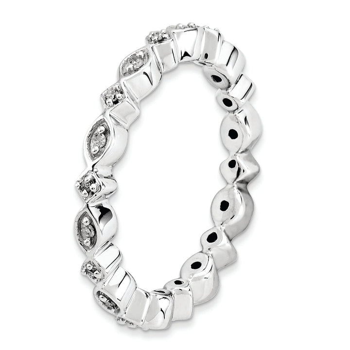 Sterling Silver Stackable Expressions Diamond Ring