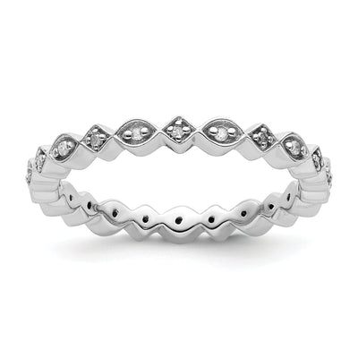 Sterling Silver Stackable Expressions Diamond Ring at $ 73.68 only from Jewelryshopping.com