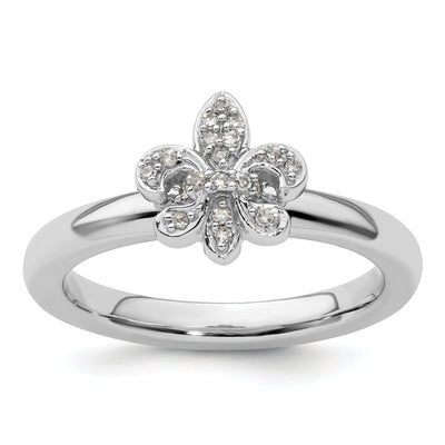 Sterling Silver Stackable Expressions Diamond Ring at $ 86.62 only from Jewelryshopping.com