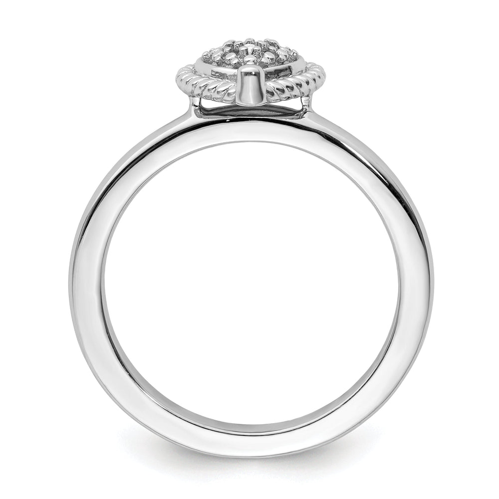 Sterling Silver Stackable Expressions Diamond Ring