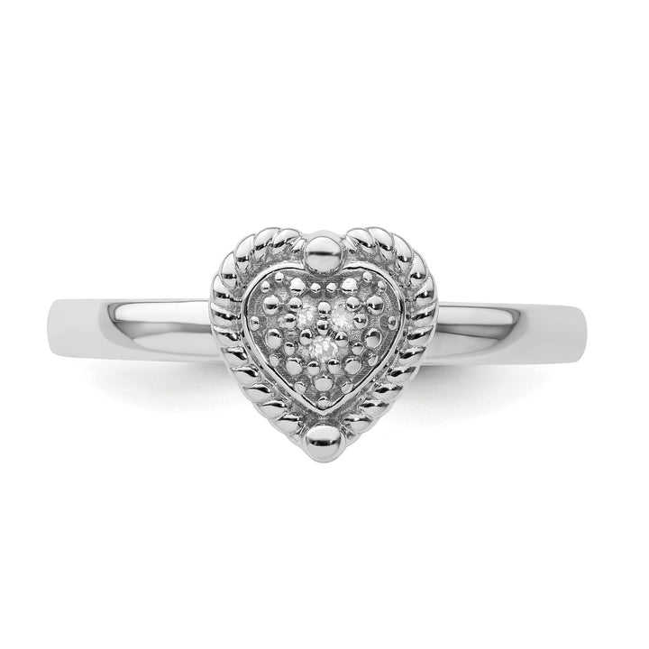 Sterling Silver Stackable Expressions Diamond Ring