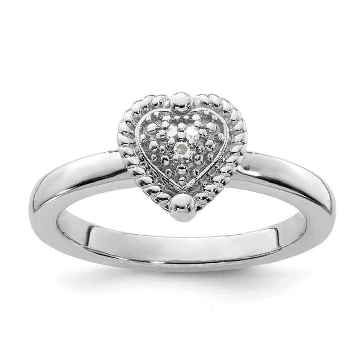 Sterling Silver Stackable Expressions Diamond Ring