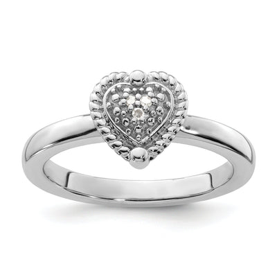 Sterling Silver Stackable Expressions Diamond Ring at $ 47.74 only from Jewelryshopping.com