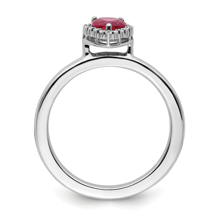 Sterling Silver Stackable Expressions Diamond Ring