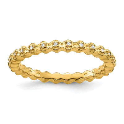 Sterling Silver Stackable Expressions Diamond Ring at $ 76.78 only from Jewelryshopping.com