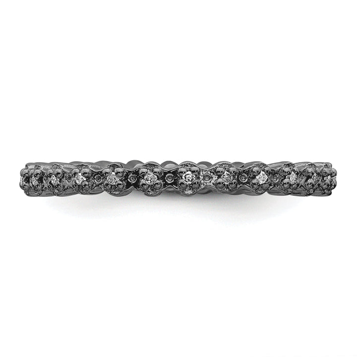 Sterling Silver Stackable Expressions Diamond Ring