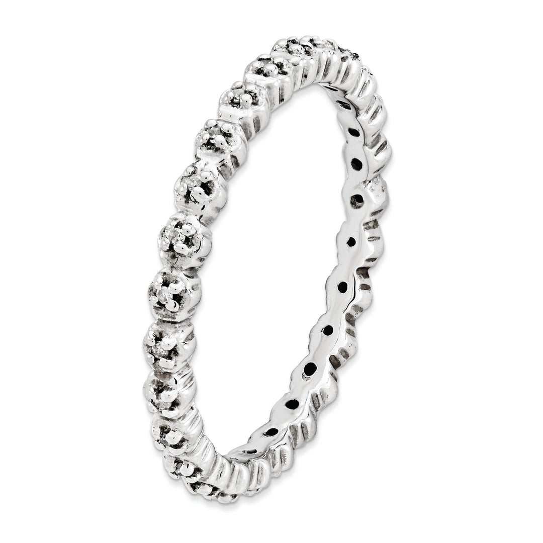 Sterling Silver Stackable Expressions Diamond Ring