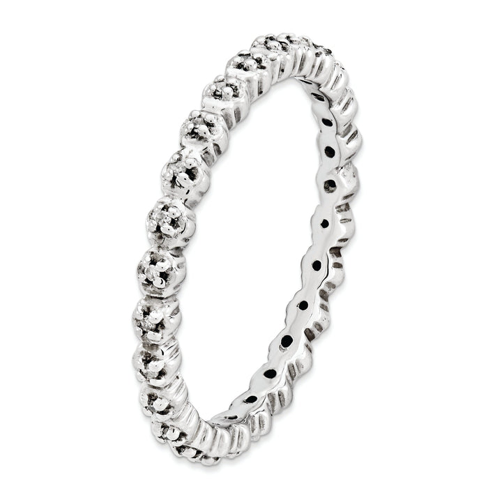 Sterling Silver Stackable Expressions Diamond Ring