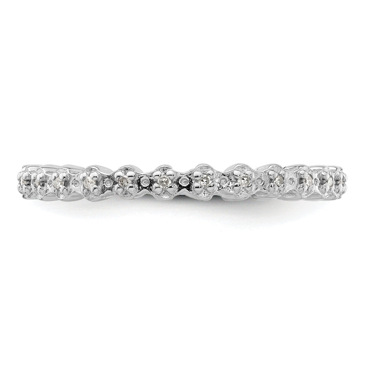 Sterling Silver Stackable Expressions Diamond Ring