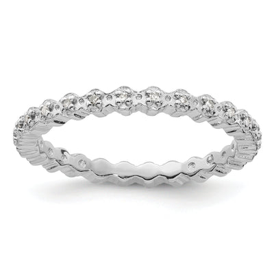 Sterling Silver Stackable Expressions Diamond Ring at $ 73.62 only from Jewelryshopping.com